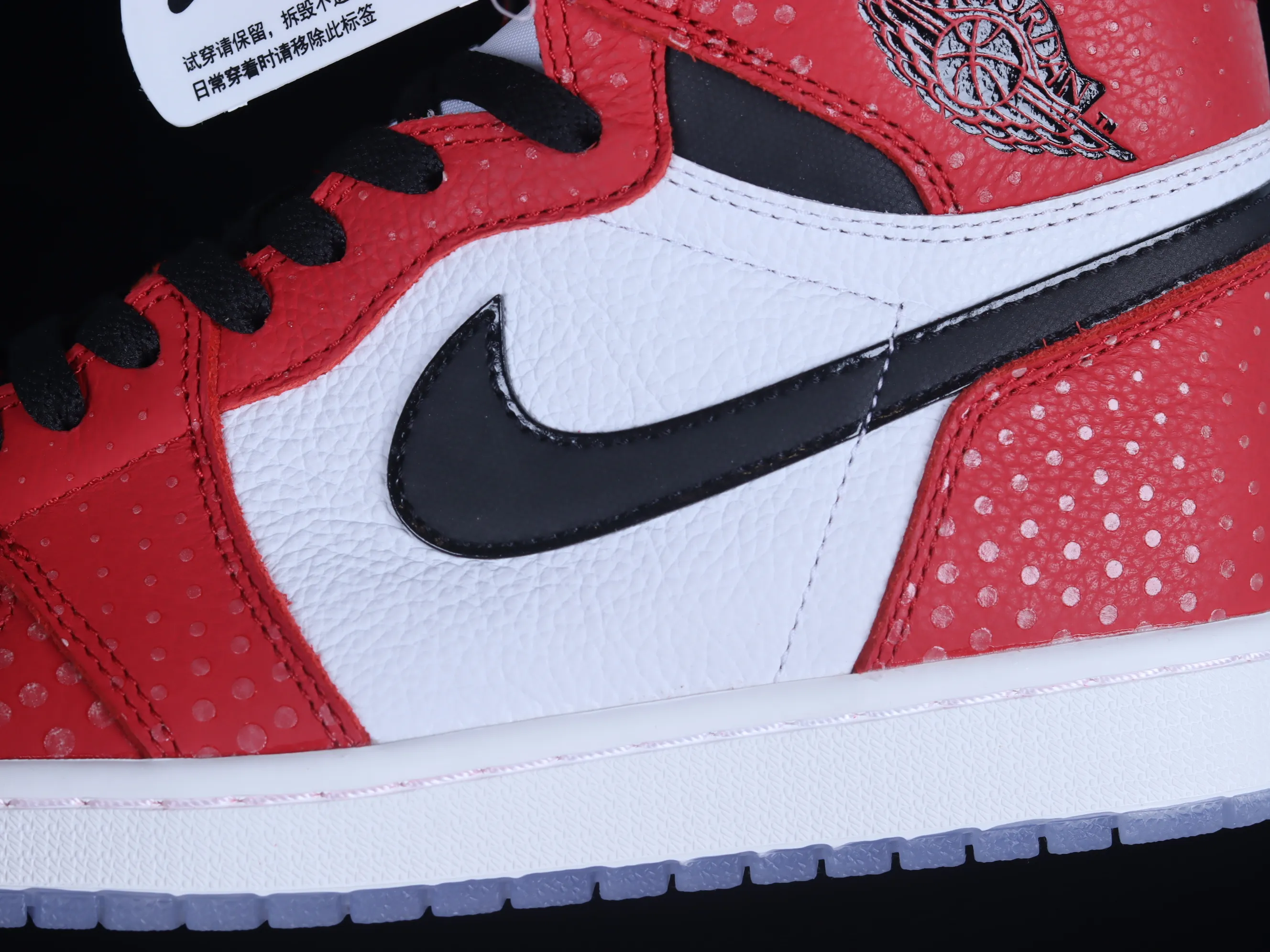 All categories Air Jordan Jordan series basketball shoes Air Jordan 1 High Pure original version Air Jordan 1 Retro High "Chicago Crystal" AJ1 Joe 1 New Chicago Spider-Man 555088-602